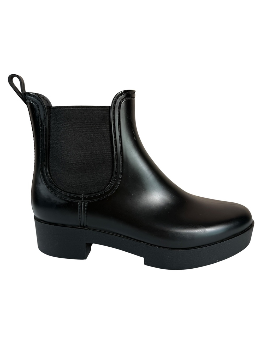 Jeffrey Campbell Hydra Black Waterproof Chelsea Rain Boots EU 40
